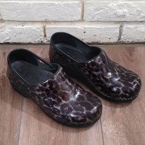 Sanita Leopard Print Clogs